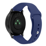 Solid Color Reverse Buckle Silicone Strap, Size: Small Code, For Garmin Vivoactive 3 / Vivomove HR