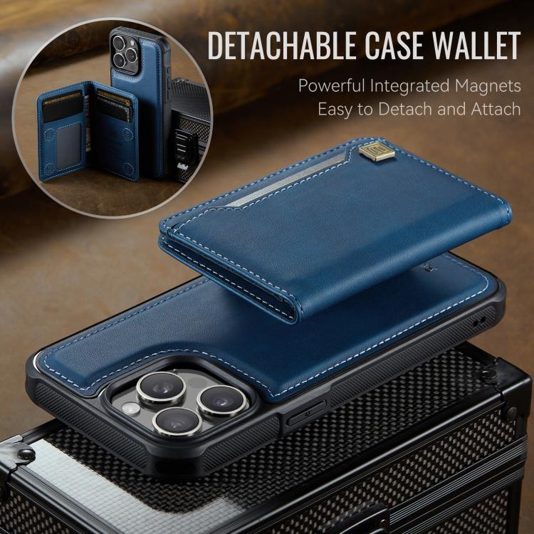 AutSpace A13 MagSafe Magnetic RFID Flip Card Bag Phone Case, For iPhone 12 Pro Max, For iPhone 12 Pro