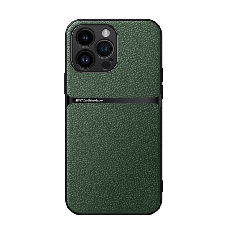 Litchi Leather Magnetic Full Coverage Shockproof Phone Case, For iPhone 16, For iPhone 15 Pro Max, For iPhone 15 Pro, For iPhone 15 Plus, For iPhone 15, For iPhone 14 Plus, For iPhone 14, For iPhone 14 Pro