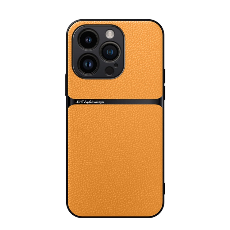 Litchi Leather Magnetic Full Coverage Shockproof Phone Case, For iPhone 16, For iPhone 15 Pro Max, For iPhone 15 Pro, For iPhone 15 Plus, For iPhone 15, For iPhone 14 Plus, For iPhone 14, For iPhone 14 Pro