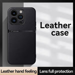 Litchi Leather Magnetic Full Coverage Shockproof Phone Case, For iPhone 14 Pro Max, For iPhone 13 Pro Max, For iPhone 13 Pro, For iPhone 13, For iPhone 12, For iPhone 12 Pro Max, For iPhone 12 Pro, For iPhone 11 Pro Max