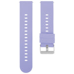 Solid Color Steel Buckle Silicone Watch Band, 18mm, 19mm, 20mm