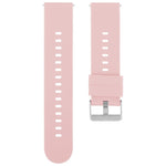 Solid Color Steel Buckle Silicone Watch Band, 18mm, 19mm, 20mm