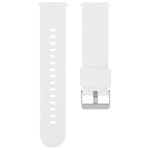 Solid Color Steel Buckle Silicone Watch Band, 18mm, 19mm, 20mm