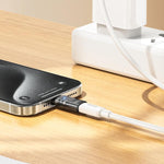 hoco UA36D USB-C / Type-C Male to 8 Pin Female OTG Transparent Adapter, USB-C / Type-C Male to 8 Pin Female