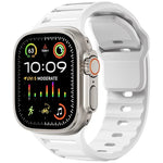 Single Nail Dual-Color Multi-hole Silicone Watch Band, For Apple Watch 46mm / 49mm / 45mm / 44mm