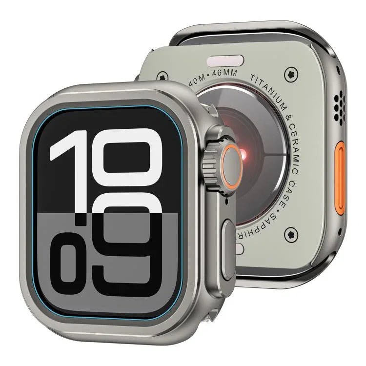 Change to Ultra 49mm Zinc Alloy Watch Case, For Apple Watch Series 6 / 5 / 4 / SE 44mm, For Apple Watch Series 10 / 11 46mm, For Apple Watch Series 9 / 8 / 7 45mm