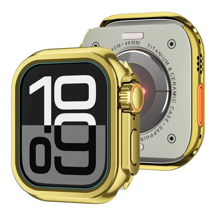 Change to Ultra 49mm Zinc Alloy Watch Case, For Apple Watch Series 6 / 5 / 4 / SE 44mm, For Apple Watch Series 10 / 11 46mm, For Apple Watch Series 9 / 8 / 7 45mm