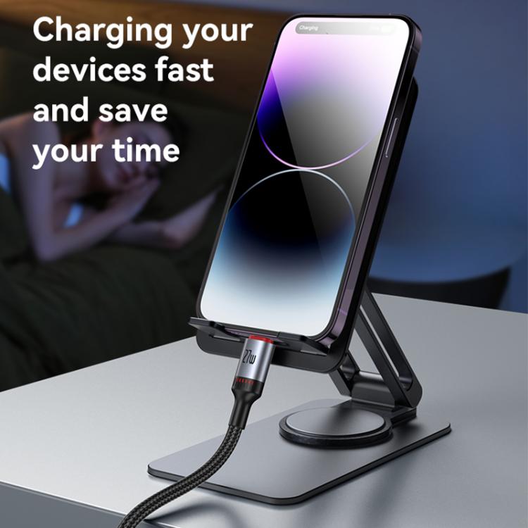 Yesido CA182 PD27W 3A USB-C / Type-C to 8 Pin Charging Data Cable, Length: 1.2m, CA182