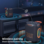 Zealot S122 25W High Power IPX6 Waterproof Outdoor RGB Light Bluetooth Speaker