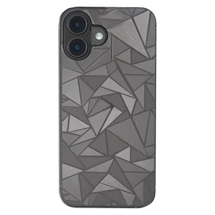 Rhombus Pattern Sticker Frosted Phone Back Film, For iPhone 16, For iPhone 14