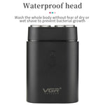 VGR V-341 Rotating 2 Cuttter Head Portable Electric Shaver, V-341