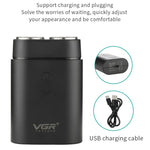 VGR V-341 Rotating 2 Cuttter Head Portable Electric Shaver, V-341