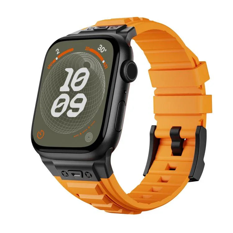 Kalebol High Stretch Silicone Armor Watch Band, For Apple Watch 46mm / 49mm / 45mm / 44mm