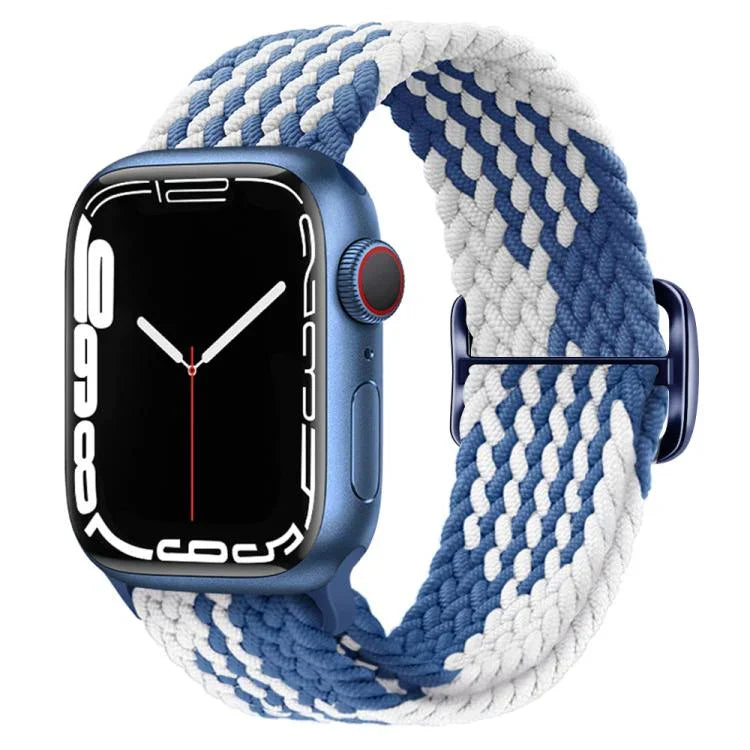 Kalebol Eight Buckle Nylon Braided Watch Band, For Apple Watch 46mm / 49mm / 45mm / 44mm, For Apple Watch 42mm / 41mm / 40mm / 38mm