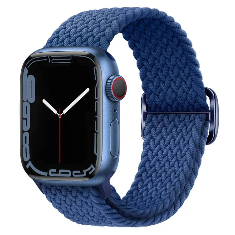 Kalebol Eight Buckle Nylon Braided Watch Band, For Apple Watch 46mm / 49mm / 45mm / 44mm, For Apple Watch 42mm / 41mm / 40mm / 38mm