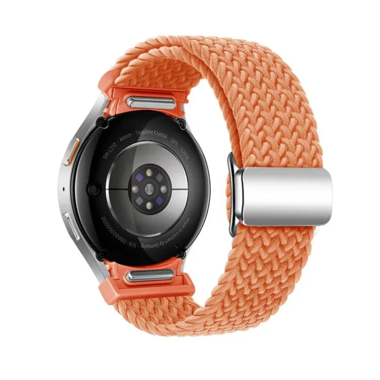 Kalebol Button Braided Loop Magnetic Buckle Watch Band, For Samsung Galaxy Watch 5 Pro / 6 / 7