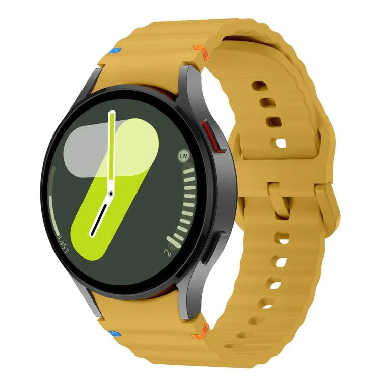 Kalebol Wave Stitching Silicone Watch Band, For Samsung Galaxy Watch 7  / 6 / 5 / 4