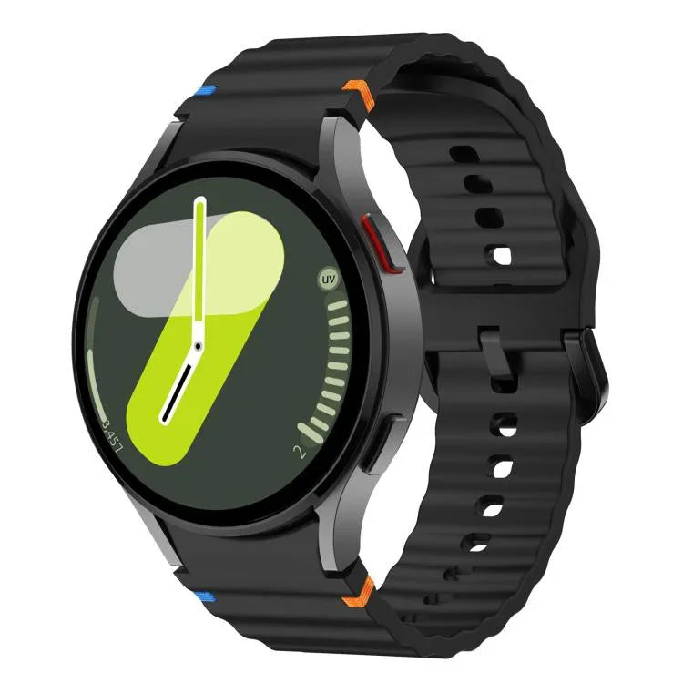 Kalebol Wave Stitching Silicone Watch Band, For Samsung Galaxy Watch 7  / 6 / 5 / 4