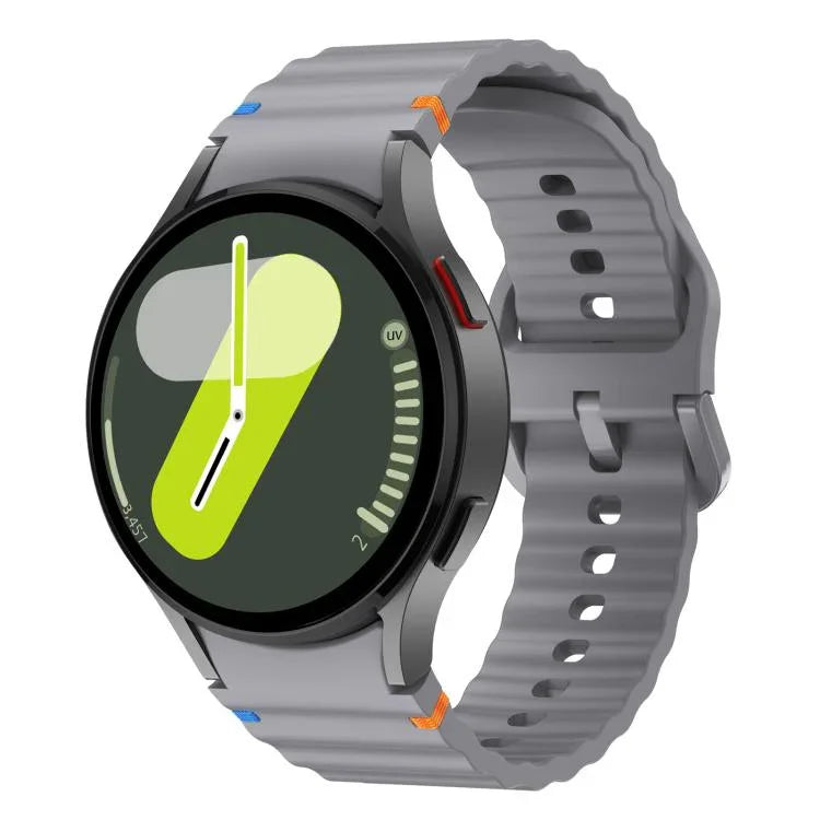 Kalebol Wave Stitching Silicone Watch Band, For Samsung Galaxy Watch 7  / 6 / 5 / 4