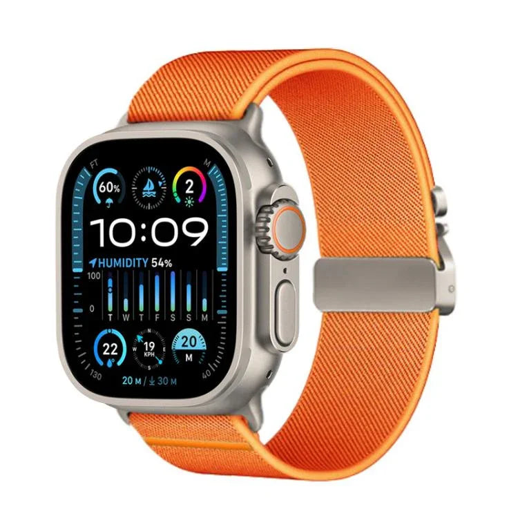 Kalebol Parachute Buckle Elastic Nylon Watch Band, For Apple Watch 46mm / 49mm / 45mm / 44mm, For Apple Watch 42mm / 41mm / 40mm / 38mm
