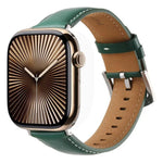 Kalebol Plain Genuine Leather Watch Band, For Apple Watch 46mm / 49mm / 45mm / 44mm, For Apple Watch 42mm / 41mm / 40mm / 38mm