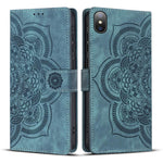 Mandala Embossed Retro Frosted Leather Phone Case, For iPhone XR, For iPhone XS Max, For iPhone 7 Plus / 8 Plus