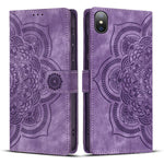 Mandala Embossed Retro Frosted Leather Phone Case, For iPhone XR, For iPhone XS Max, For iPhone 7 Plus / 8 Plus