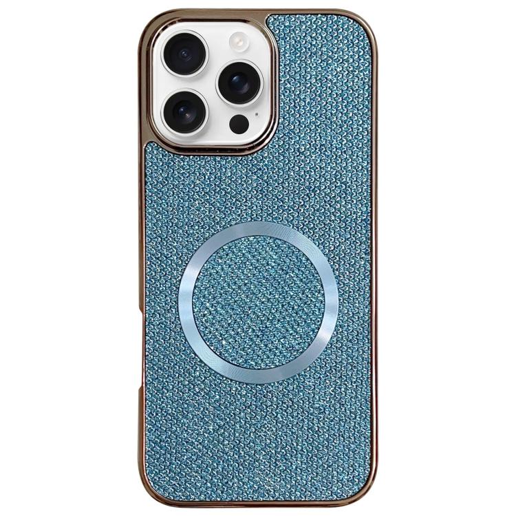 Electroplating PC Glitter Grain MagSafe Phone Case, For iPhone 17 Pro Max, For iPhone 17 Pro, For iPhone 16 Pro Max, For iPhone 16 Pro, For iPhone 16 Plus, For iPhone 16, For iPhone 15 Pro Max, For iPhone 15 Pro