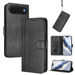 Line Splicing Buckle Retro Leather Phone Case, For iPhone 17e / 16e, For iPhone 17 Pro Max, For iPhone 17 Pro, For iPhone 17, For iPhone Air, For iPhone 16 Pro Max