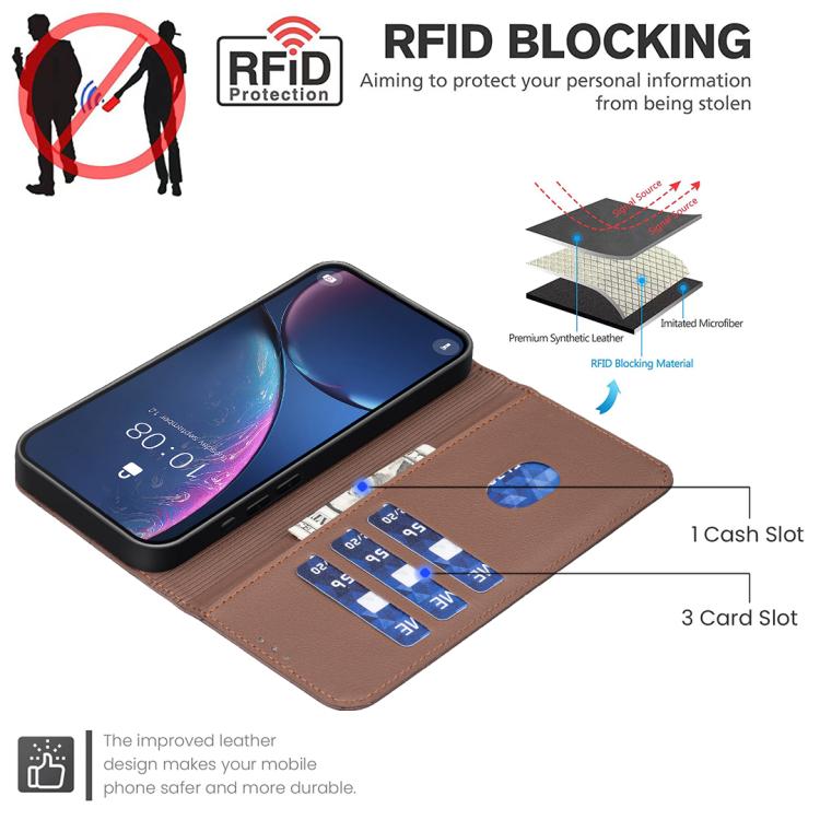 Geometric Pattern RFID Leather Phone Case, For iPhone 16e / 17e, For iPhone 17 Pro Max, For iPhone 17 Pro, For iPhone 17, For iPhone Air, For iPhone 16 Pro Max, For iPhone 16 Pro, For iPhone 16 Plus