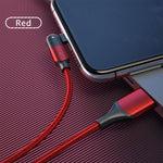 2.4A USB to 8 Pin 180 Degree Rotating Elbow Charging Cable, 1.2m 8 Pin, 2m 8 Pin