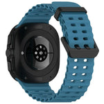 xDfind Ocean Hole Dual Buckle Silicone Watch Band, For Samsung Galaxy Watch Ultra 47mm / Ultra 2025