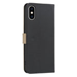 Splicing Color Hollow Flower Pattern RFID Leather Phone Case, For iPhone XS Max, For iPhone 6 Plus / 7 Plus / 8 Plus, For iPhone 6 / 7 / 8