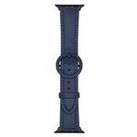 xDfind Round Buckle Leather Watch Band, For Apple Watch 46mm / 49mm / 45mm / 44mm, For Apple Watch 42mm / 41mm / 40mm / 38mm