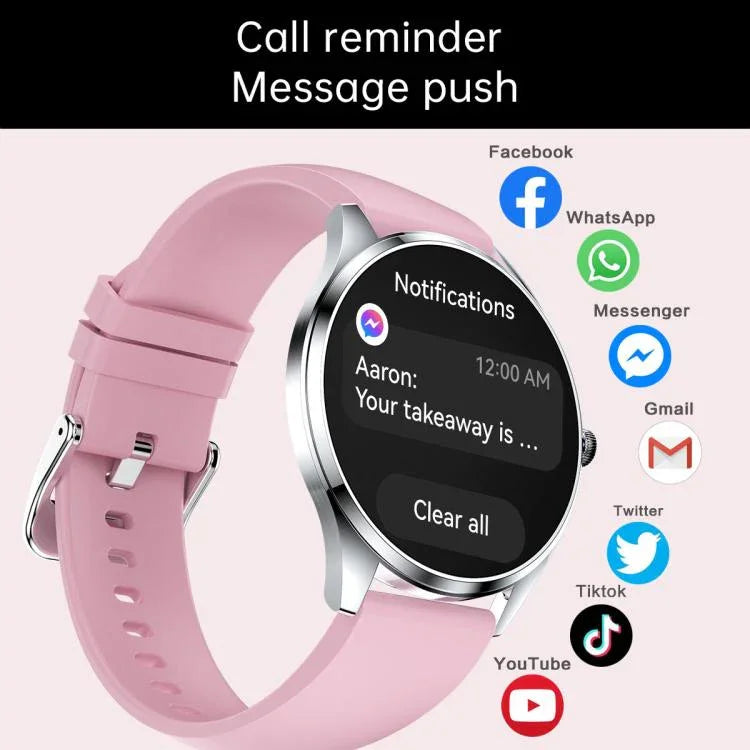 H77 1.43 inch AMOLED Screen Health & Fitness Smart Watch IP67 Waterproof Support BT Call