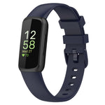 For Fitbit Inspire 3 xDfind Solid Color Silicone Watch Band, S, L