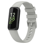 For Fitbit Inspire 3 xDfind Solid Color Silicone Watch Band, S, L