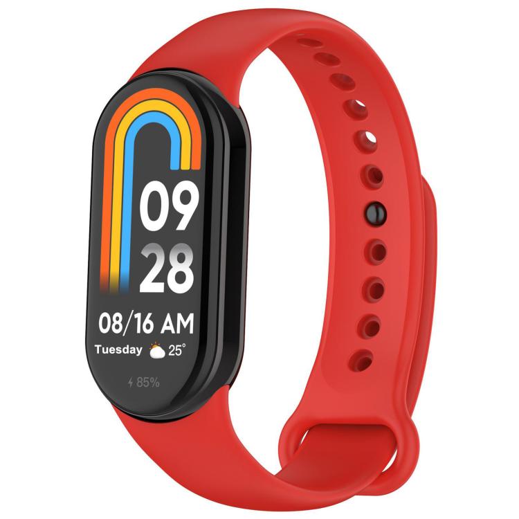 xDfind Metal Buckle Solid Color Silicone Watch Band, For Xiaomi Smart Band 10 / 9 / 8
