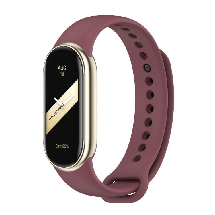 xDfind Metal Buckle Solid Color Silicone Watch Band, For Xiaomi Smart Band 10 / 9 / 8