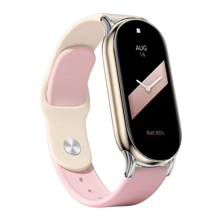 xDfind Metal Buckle Solid Color Silicone Watch Band, For Xiaomi Smart Band 10 / 9 / 8