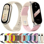 xDfind Metal Buckle Solid Color Silicone Watch Band, For Xiaomi Smart Band 10 / 9 / 8