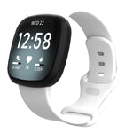 For Fitbit Versa 4 / Versa 3 / Sense2 / Sense xDfind Silicone Watch Band, S, L