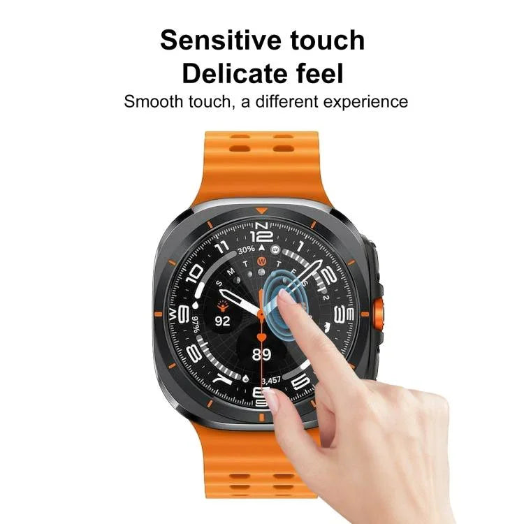 2pcs xDfind Curved 3D Composite Material Soft Film Screen Protector, For Samsung Galaxy Watch Ultra / Ultra 2025, For Samsung Galaxy Watch8 Classic 46mm, For Samsung Galaxy Watch8 44mm, For Samsung Galaxy Watch8 40mm, For Samsung Galaxy Watch7 44mm    ...