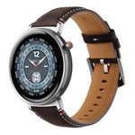 xDfind  Flat Crazy Horse Leather Pin Buckle Watch Band, 20mm, 22mm