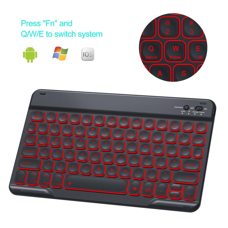 Colorful Backlight Bluetooth Keyboard Leather Tablet Case, For iPad Air 11 2024 / Air 11 2025, For iPad Air 5 / Air 4 10.9