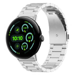 xDfind Three Beads Quick Release Metal Watch Band, For Google Pixel Watch 5 / 4 / 3 / 2 / 1 41mm, For Google Pixel Watch 5 / 4 / 3 45mm