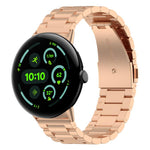 xDfind Three Beads Quick Release Metal Watch Band, For Google Pixel Watch 5 / 4 / 3 / 2 / 1 41mm, For Google Pixel Watch 5 / 4 / 3 45mm
