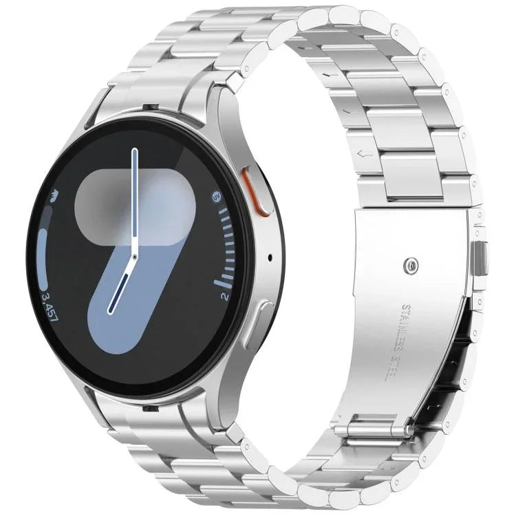 xDfind Three Beads Metal Watch Band, For Samsung Galaxy Watch Ultra 47mm, For Samsung Galaxy Watch 7 / FE / 6 / 5 / 4, For Samsung Galaxy Fit3