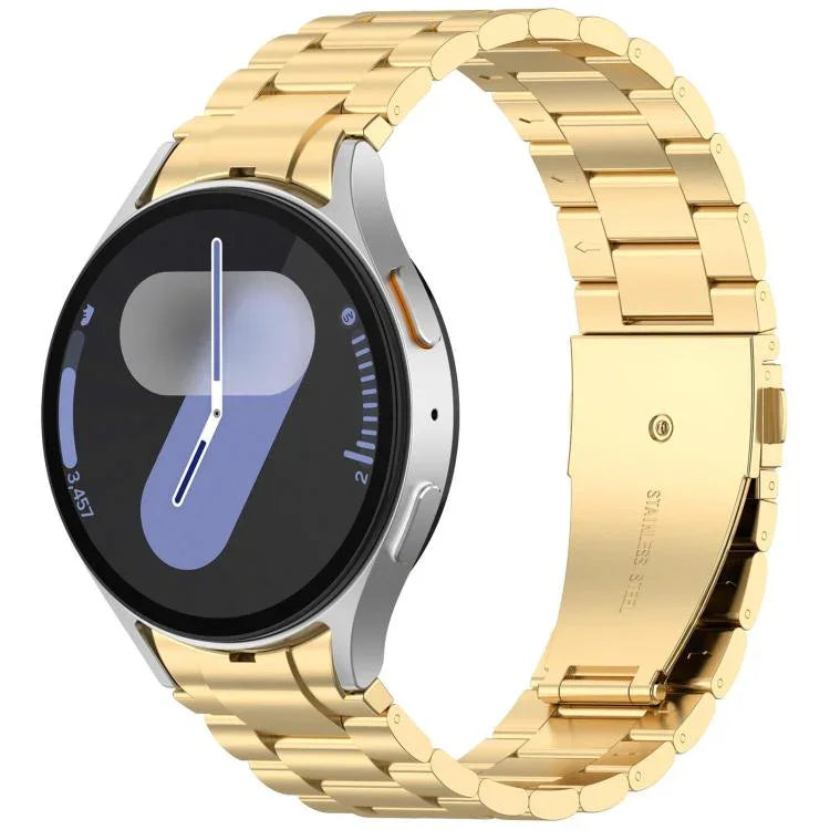 xDfind Three Beads Metal Watch Band, For Samsung Galaxy Watch Ultra 47mm, For Samsung Galaxy Watch 7 / FE / 6 / 5 / 4, For Samsung Galaxy Fit3